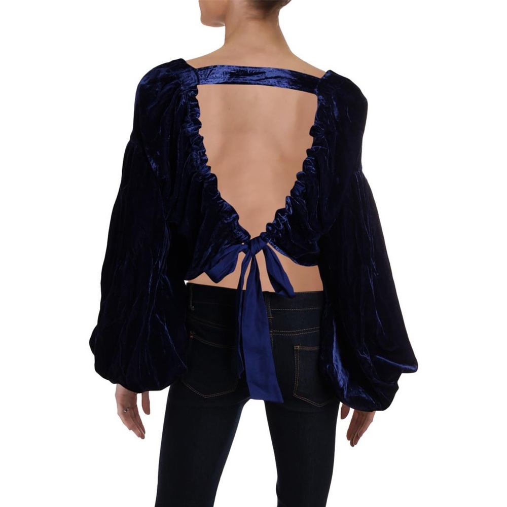 Free people boho top velvet
